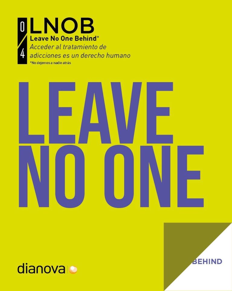 Dianova lanza la campaña 'No dejemos a nadie atrás' para luchar contra las adicciones