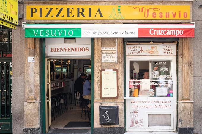 Pizzería más antigua de Madrid.