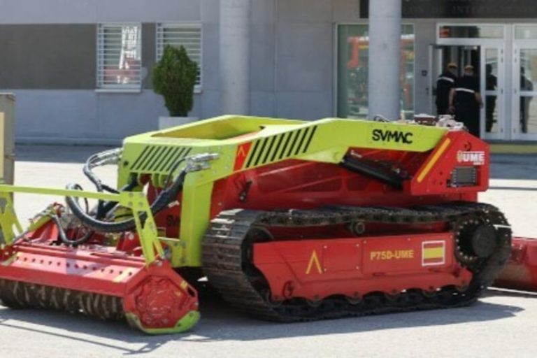 La UME tiene listo un dron terrestre capaz de frenar fuegos y desbrozar terrenos
