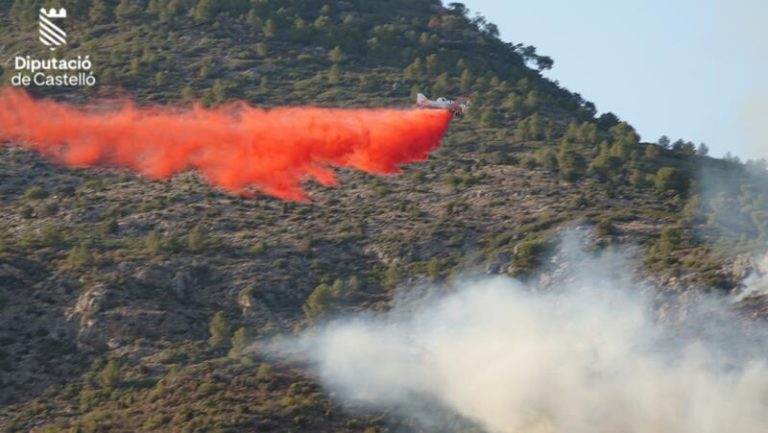 Controlan el incendio forestal de Benicàssim, Castellón