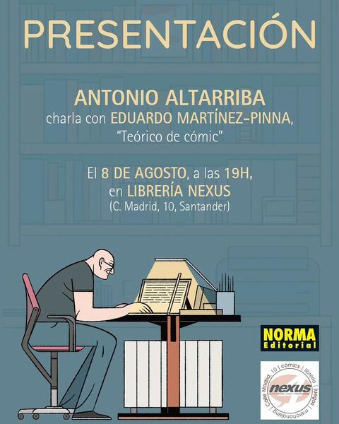 El  Premio Nacional de Cómic, Antonio Altarriba, estará en Santander