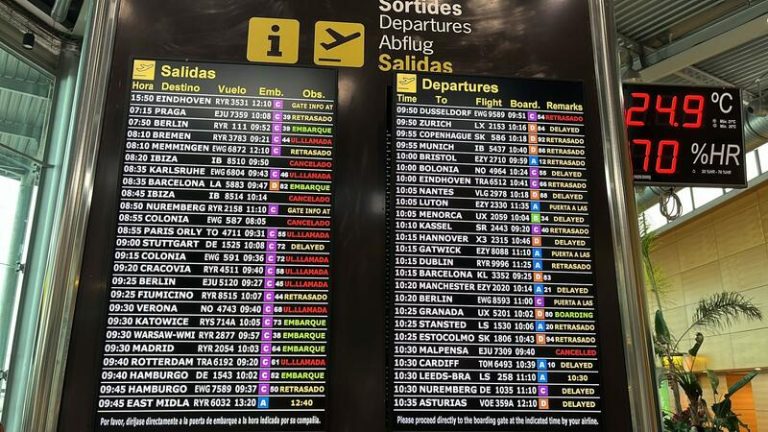 Caos en el aeropuerto de Palma: Fenómeno meteorológico provoca vuelos interrumpidos