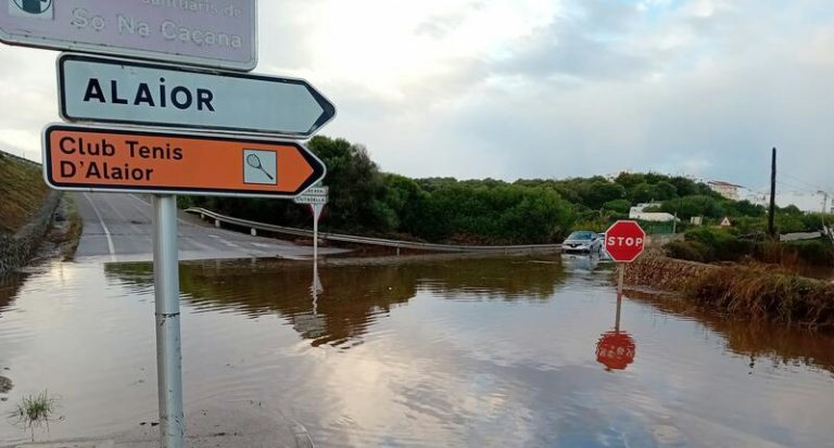Menos incidentes graves por adversidades meteorológicas e inundaciones en Baleares, excepto Menorca