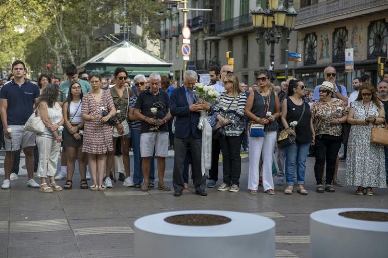 Barcelona conmemorará este sábado el 7° aniversario de los atentados del 17A con un homenaje