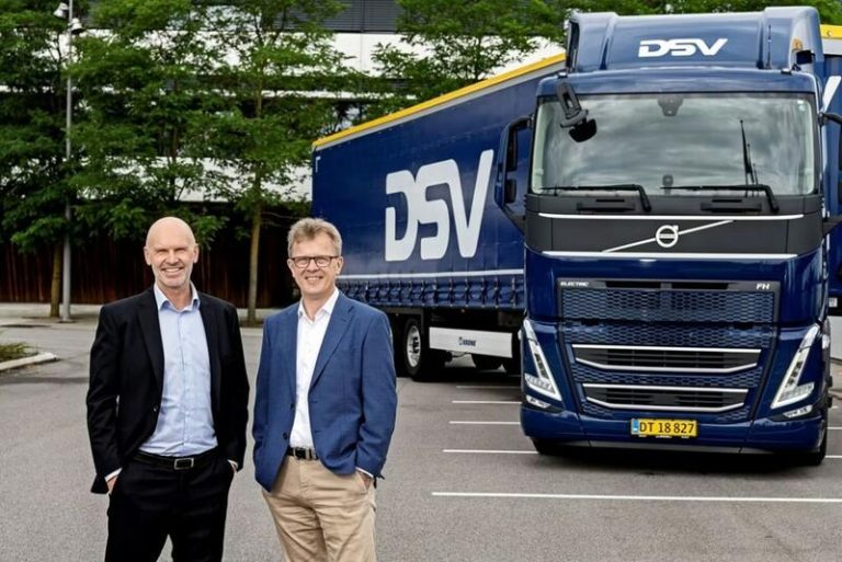 DSV desplegará 300 camiones eléctricos de Volvo en Europa para electrificar su flota