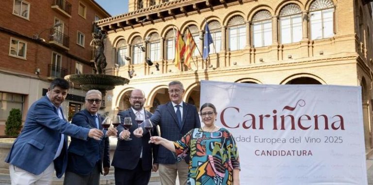 Cariñena aspira a ser la Ciudad Europea del Vino 2025, y el Gobierno de Aragón lo impulsa a tope