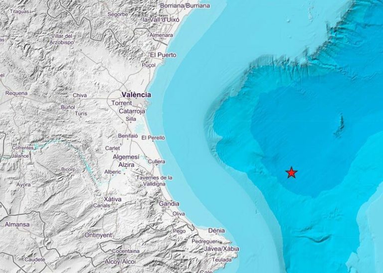 ¡Alerta sísmica! Terremoto de 2,4 grados conmociona el Golfo de Valencia