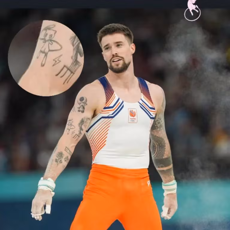 Tatuaje friki en los Juegos Olímpicos.