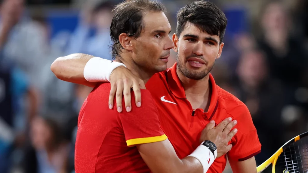 Carlos Alcaraz y Rafa Nadal Fuente: ATP