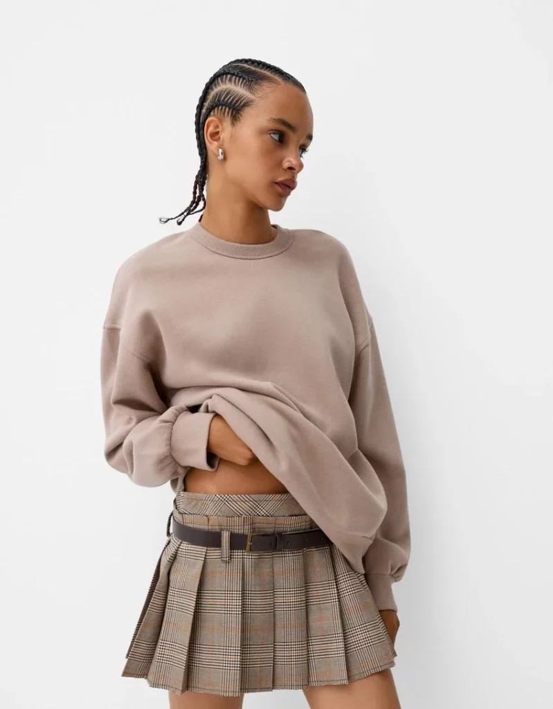 Falda mini tablas cinturón