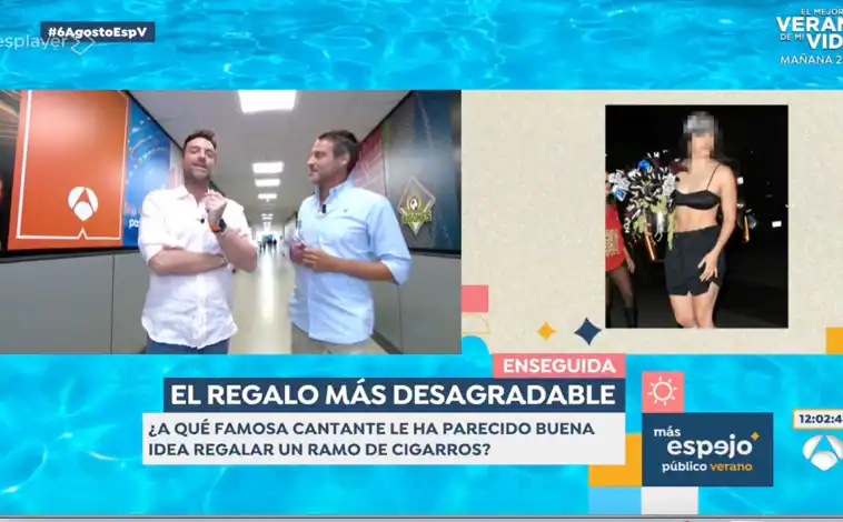 'Espejo Público' tacha de "asqueroso" lo que se ha visto en una fiesta de Rosalía