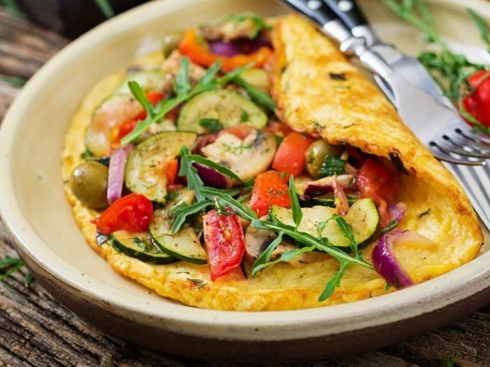 Omelette de verduras