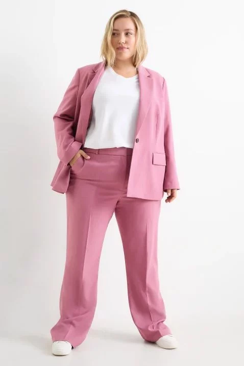Pantalón de tela - mid waist - straight fit