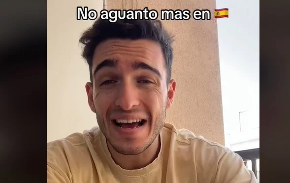 Tiktoker no aguanta estar más en España