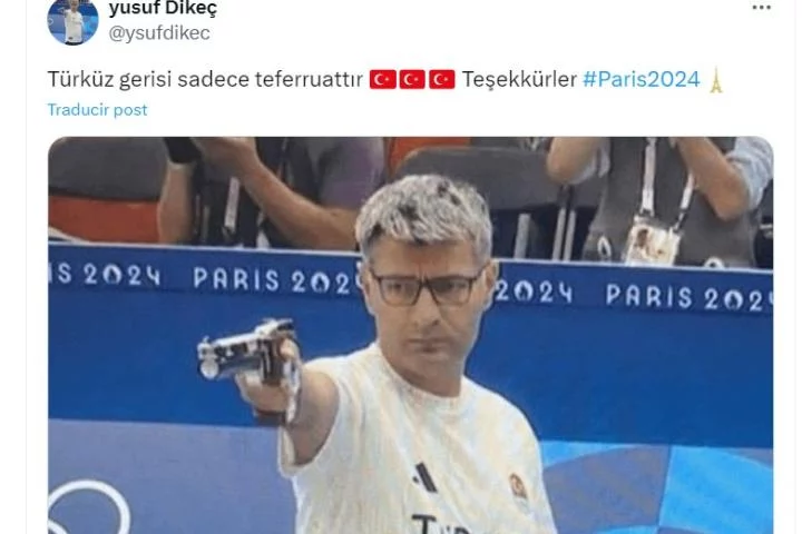 Nadie habla de lo importante de la imagen viral del tirador turco de los Juegos Olímpicos 2 uno de los mensajes con la iconica imagen de yusuf dikec