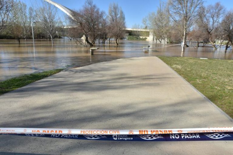 La CHE supervisa los cursos fluviales de Aragón frente a las intensas lluvias, aunque con menor intensidad