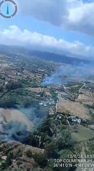 El fuego devasta Alhaurín el Grande, en Málaga