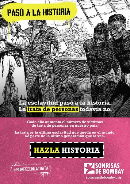 La campaña de Sonrisas de Bombay conciencia sobre la explotación sexual y la trata de personas: 