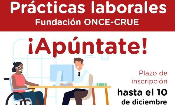 Programa de prácticas de la CRUE y la Fundación ONCE para estudiantes universitarios con diversidad funcional