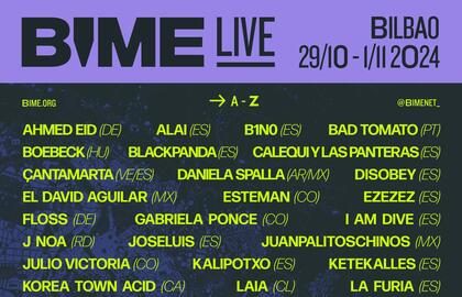Bime Live ofrece en Bilbao más de cien actividades musicales y culturales del 24 de octubre al 2 de noviembre