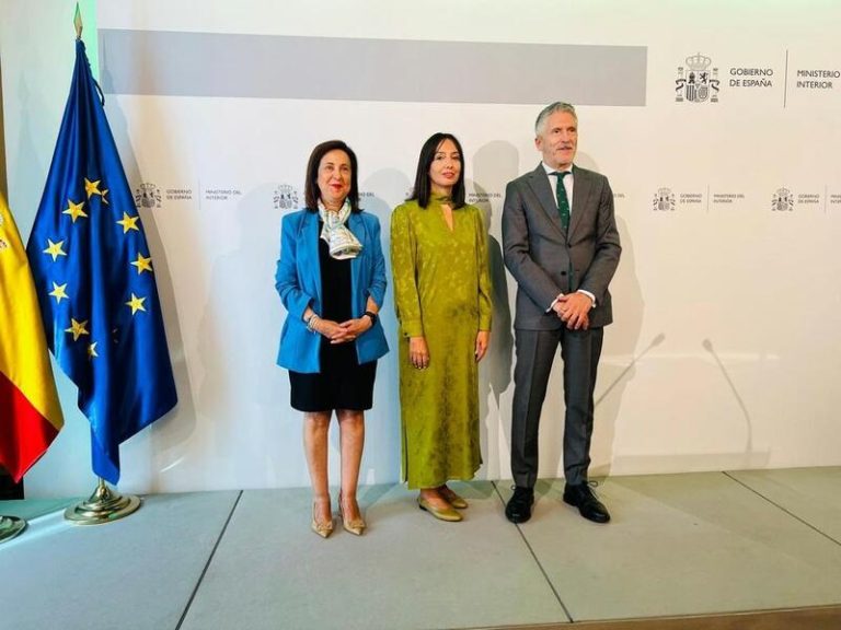 Mercedes González asume el mando de la Guardia Civil en una ceremonia reservada con Marlaska y Robles