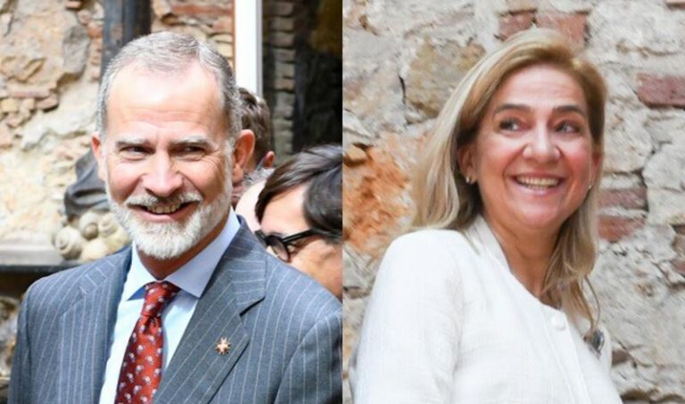 Encuentro especial entre el Rey Felipe VI y la Infanta Cristina durante el 50 cumpleaños del Teatre-Museu Dalí