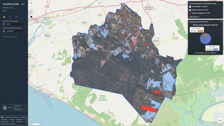 Doñana bajo la lupa: Cómo la detección por satélite acaba con los pozos clandestinos en los cultivos protegidos