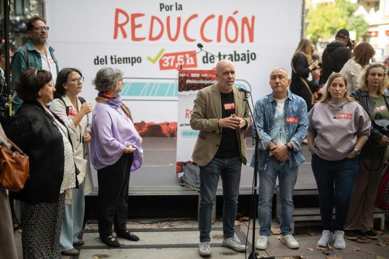 Movilización masiva en Madrid: Trabajadores piden reducir la jornada laboral