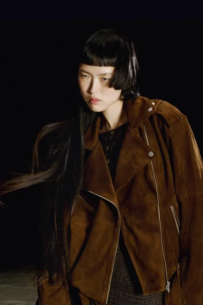 CAZADORA BIKER 100% PIEL ANTE DE PULL&BEAR