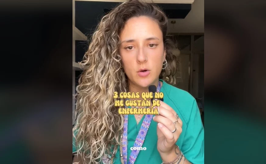 Una enfermera de hospitalización destaca las 3 cosas que odian hacer con los pacientes 1 Enfermera tiktoker