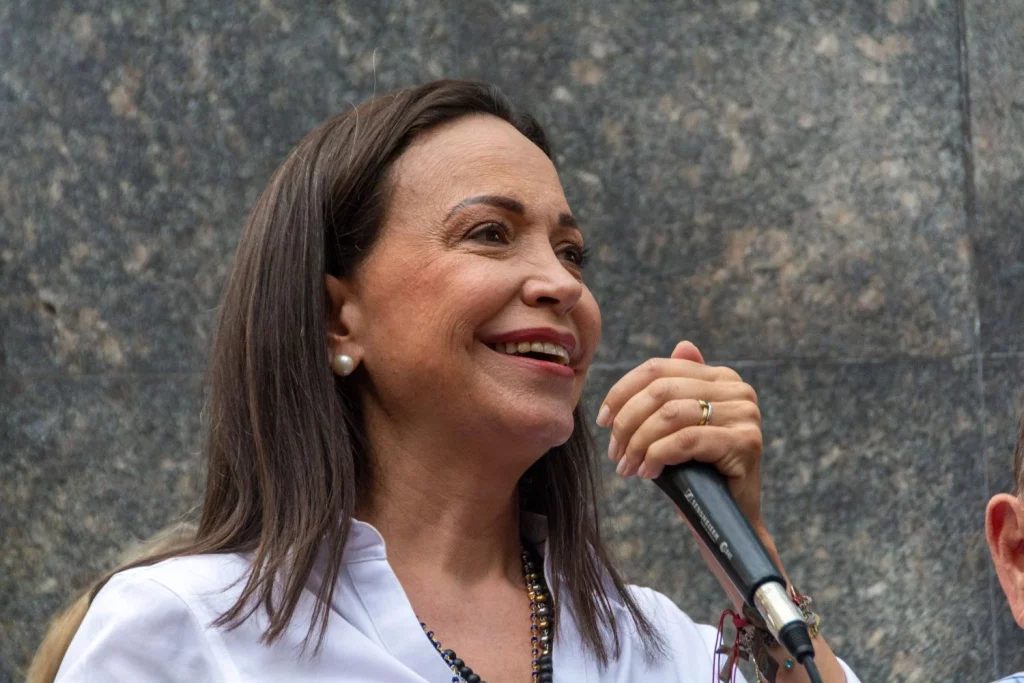 EuropaPress 6140945 july 21 2024 caracas miranda venezuela opposition leader maria corina