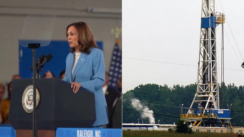 Kamala Harris justifica sus cambios de postura en inmigración y energía 1 Evolución en políticas de energía: de la prohibición al enfoque en alternativas