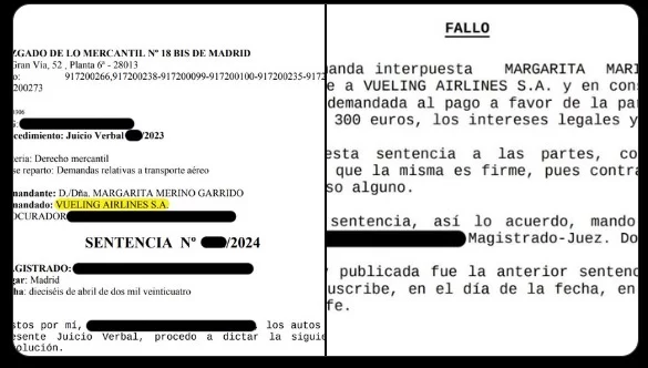 Vueling le cobra 300 euros por sus maletas y se queda de piedra con la sentencia de un año después