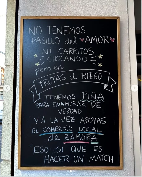 Fruteria de Zamora se une a la tendencia de Mercadona de ligar en los pasillos 2