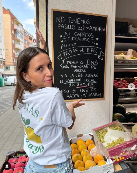 Frutería de Zamora se une a la tendencia de Mercadona de ligar en los pasillos