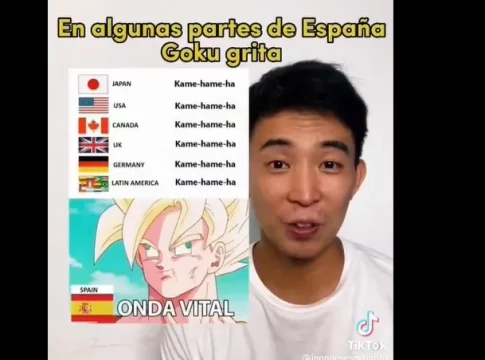 Japonés sobre el onda vital de Dragon Ball en España Japonés sobre el onda vital de Dragon Ball en España