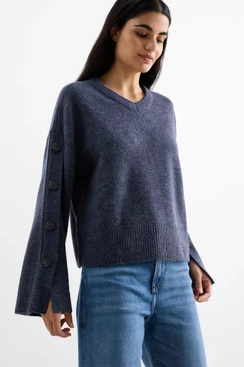 Jersey con escote en pico