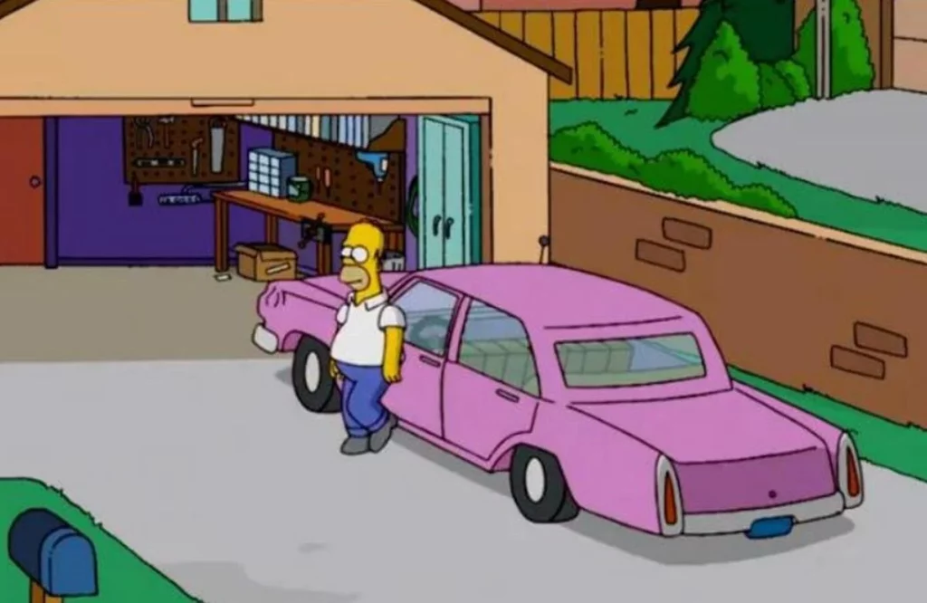 La marca del coche de Homer Simpson, por fin al descubierto en uno de sus capítulos