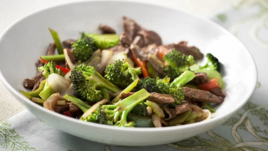 Salteado de ternera y brócoli