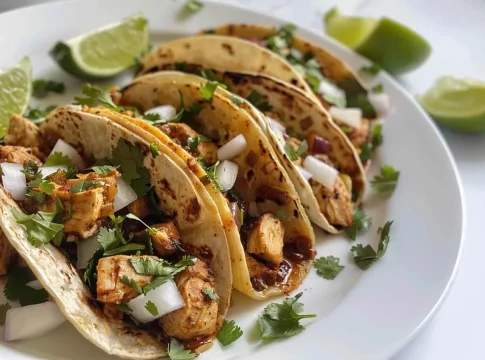 Tacos de pollo sencillos y llenos de sabor Tacos de pollo sencillos y llenos de sabor