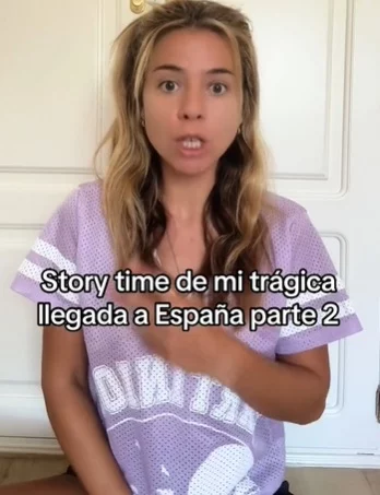 Tiktoker y su desafortunado regreso a Espana 2