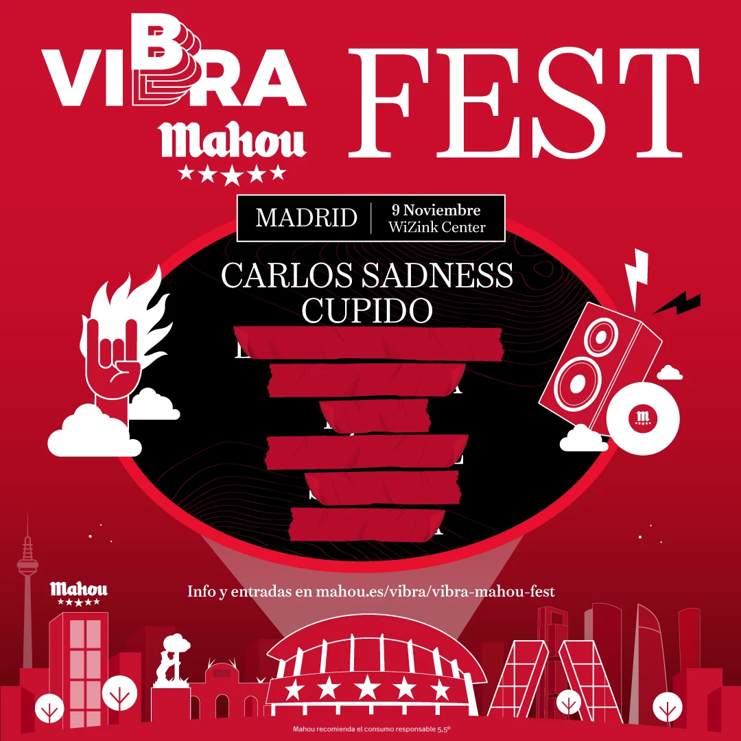Carlos Sadness y Cupido estrenan el cartel cinco estrellas de Vibra Mahou Fest 1 VibraMahouFest Carlos Sadness Cupido11111