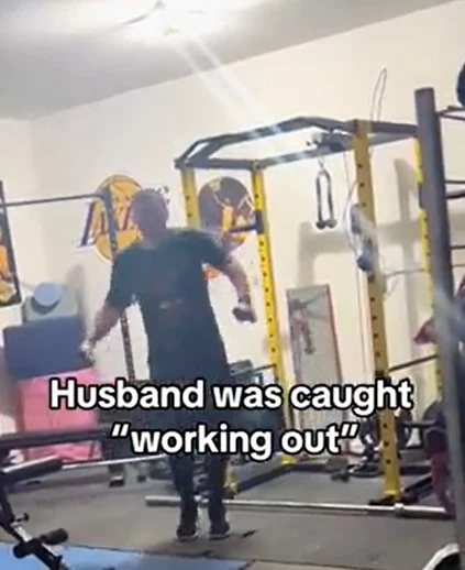 Vio a su marido en el gimnasio 4