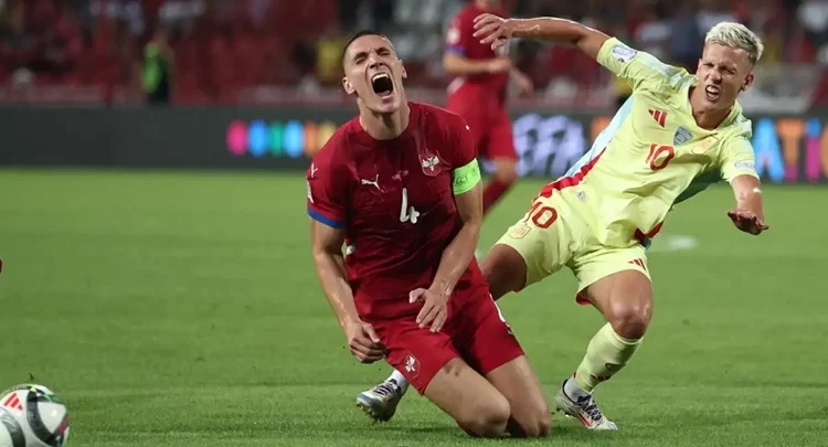 Pruebas a Dani Olmo tras ser baja con España: el FC Barcelona tiembla 1 lesion dani olmo fc barcelona españa