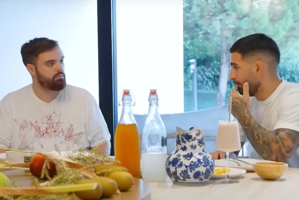 Ilia Topuria pone en forma a Ibai Llanos 1 Topuria