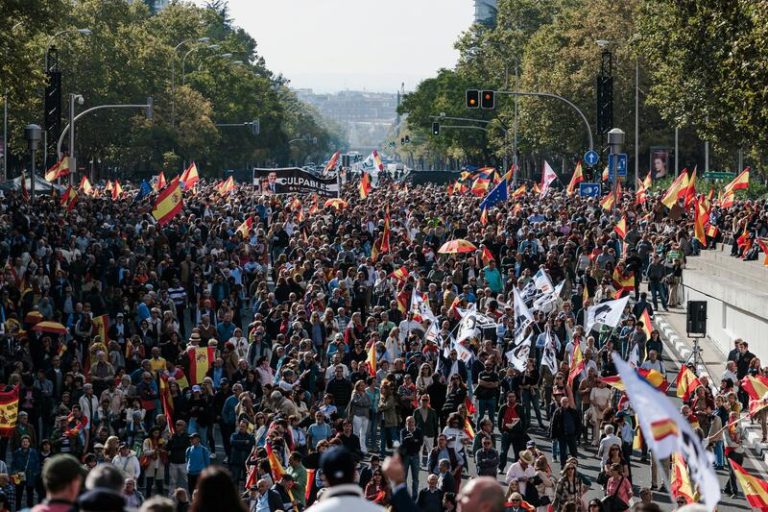Manifestación contra el Gobierno al grito de 
