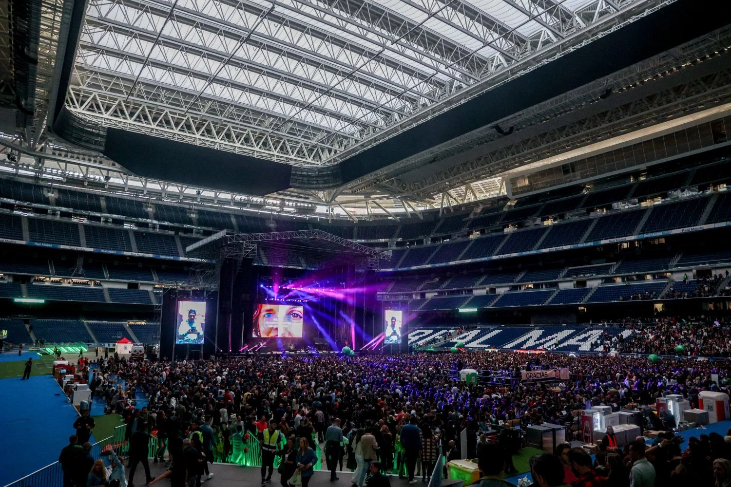 El Santiago Bernabéu cede un primer concierto al Metropolitano