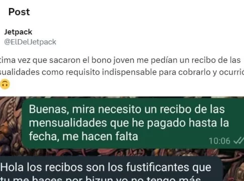 La petición de un recibo para el Bono Alquiler Joven