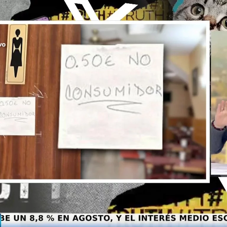 Polémica con el bar que cobra 50 céntimos por usar el baño a los clientes que no consumen