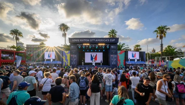 El Race Village de la Louis Vuitton 37ª America's Cup, un punto de encuentro para residentes extranjeros y visitantes